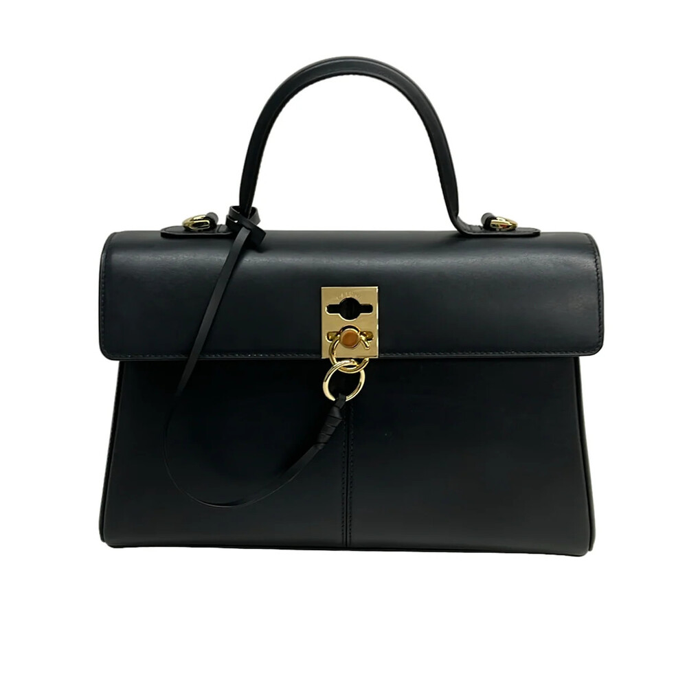 Cafune Stance Bag Black Leather Handbag #360647C68B